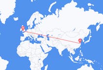 中国出发地 无锡市飞往中国目的地 加迪夫的航班