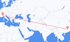 Flyrejser fra Ji an, Kina til Torino, Italien