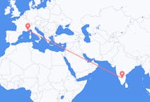 Flights from Bengaluru, India to Nice, France