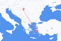 Voli da Lero, Grecia, a Belgrado, Grecia