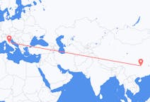 Flyreiser fra Zhangjiajie, Kina til Perugia, Italia