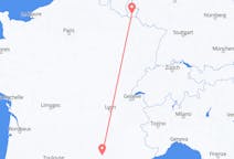 Flyg från Luxemburg, Luxemburg till Nimes, Frankrike
