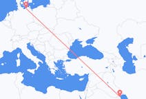 Flyreiser fra Kuwait, Kuwait til Rostock, Tyskland