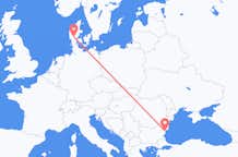 Vluchten van Billund, Denemarken naar Varna, Bulgarije