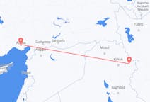 Flyrejser fra Sulaymaniyah, Irak til Adana, Tyrkiet