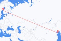 出发地 中国烟台市目的地 芬兰瓦萨的航班
