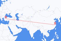 Flyg från Hangzhou, Kina till Kutahya, Turkiet