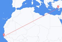 Flights from Banjul to Gazipaşa