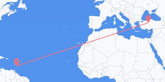 Flights from Barbados to Turkey