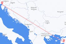 이탈리아 트리에스테에서 출발해 터키 Edremit에게(으)로 가는 항공편