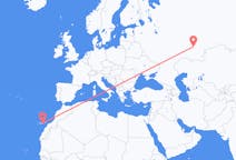 Flyg från Ufa, Ryssland till Las Palmas, Spanien