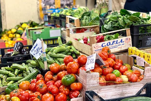Florence: San Lorenzo Market Food and Wine Tour met lokale expert