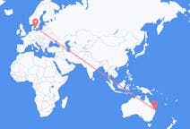 Flyreiser fra Brisbane, Australia til Angelholm, Sverige