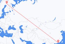 Flyreiser fra Hong Kong, til Rovaniemi