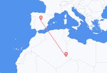 Loty z Dżanat, Algieria do Madryt, Hiszpania