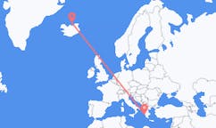 出发地 冰岛出发地 格里姆赛目的地 希腊扎金索斯島的航班