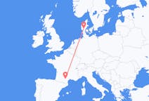 Flights from Castres, France to Billund, Denmark