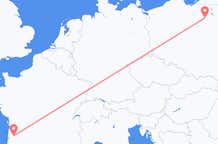 Flyrejser fra Szczytno, Polen til Bordeaux, Frankrig