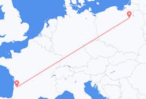 Flyreiser fra Szymany, Szczytno fylke, Polen til Bordeaux, Frankrike
