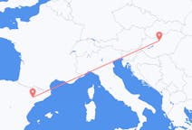 Vluchten van Lerida, Spanje naar Boedapest, Hongarije
