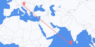 Flights from the Maldives to Croatia
