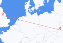 Flyreiser fra Lviv, Ukraina til Leeds, England