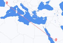 出发地 沙特阿拉伯奈季蘭目的地 法国贝尔热拉克的航班