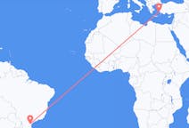 Flights from Curitiba, Brazil to Leros, Greece