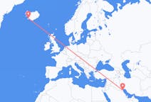 Vluchten van Koeweit, Koeweit naar Reykjavík, IJsland