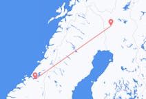 Vluchten van Kolari naar Trondheim