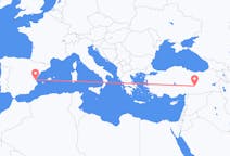 Flyreiser fra Malatya, Tyrkia til Valencia, Spania