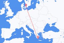 出发地 希腊出发地 基西拉岛目的地 丹麦哥本哈根的航班