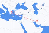Vols de Chiraz, Iran pour Athènes, Grèce