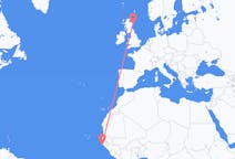 Voli from Cap Pattinaggio, Senegal to Aberdeen, Scozia
