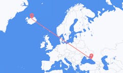 Flights from the city of Gelendzhik, Russia to the city of Akureyri, Iceland