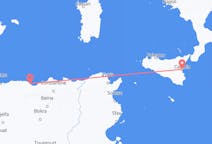 Flights from Béjaïa to Catania