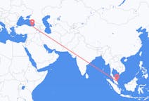 马来西亚出发地 关丹飞往马来西亚目的地 特拉布宗的航班