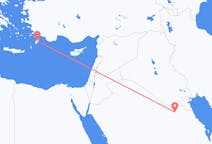 Flights from Qaisumah, Saudi Arabia to Rhodes, Greece
