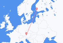 Vuelos de Salzburgo, Austria a turkú, Finlandia