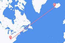 Loty z Knoxville, Stany Zjednoczone do Reykjaviku, Islandia