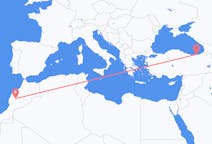 Flyreiser fra Marrakech, Marokko til Trabzon, Tyrkia