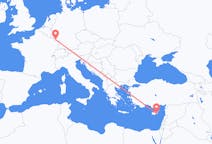 Flyg från Larnaca, Cypern till Saarbrücken, Tyskland