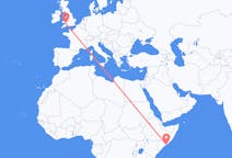 Flyrejser fra Mogadishu til Cardiff