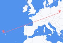 Flights from Terceira Island, Portugal to Lublin, Poland