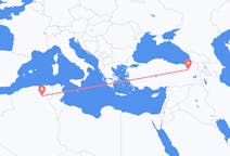 Flyrejser fra Biskra, Algeriet til Erzurum, Tyrkiet