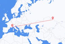 Flights from Pavlodar, Kazakhstan to Nice, France