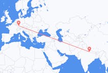 Flyrejser fra Nepalgunj, Nepal til Karlsruhe, Tyskland