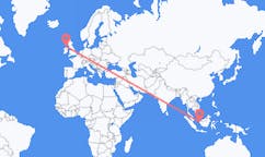 Flyg från Pontianak, Indonesien till Derry, Nordirland