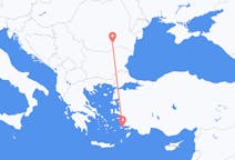 Vluchten van Kos, Griekenland naar Boekarest, Roemenië