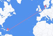 Flights from Santo Domingo in Dominican Republic to Billund in Denmark